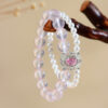 Ice pink crystal shell bead double layer bracelet micro inlay original fashion new bracelet jewelry customization