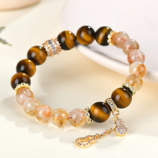 Natural crystal yellow tower crystal bracelet fashion original fortune bracelet jewelry customization