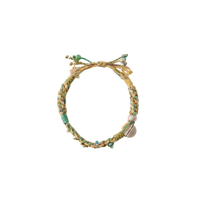 Jungle Adventurer Beaded Hand-woven Bracelet Niche Holiday Style Stackable Bracelet