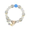 Aquamarine white crystal butterfly bracelet fashion original new style bracelet jewelry gift customization