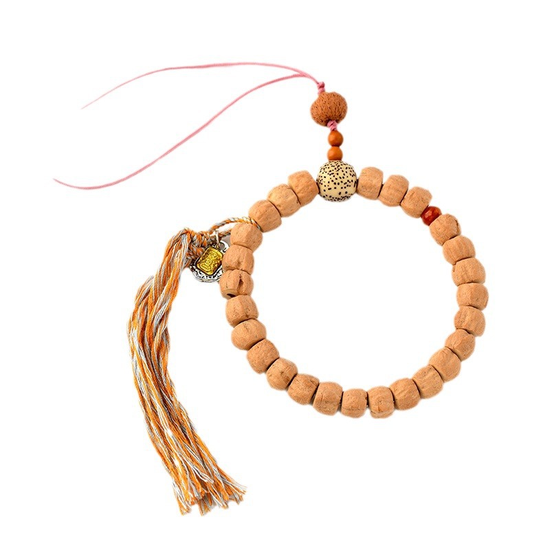 Passionfruit seed Tibetan mobile phone pendant New Chinese retro style Buddhist beads key bag pendant chain ornaments hot sale