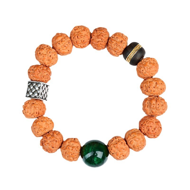 Bodhi single-loop bracelet walnut around the finger play Buddhist beads hand string jewelry customization