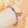 Crystal Grey Moonlight Labradorite Bracelet Yanyuan Agate Lotus Bracelet