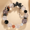 Crystal Duobao Butterfly Bracelet Amethyst Rose Quartz Strawberry Quartz Original Fashionable Bracelet