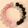 Strawberry crystal silver stone bracelet pink crystal lion new Chinese style atmospheric new style bracelet