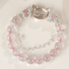 Ice pink crystal white crystal fox bracelet fresh and fashionable new Chinese style bracelet jewelry
