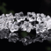 Natural white crystal Merkaba single loop bracelet six-pointed star David star octagonal star three-dimensional bracelet