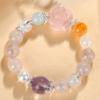 Rose Quartz Peony Flower Amethyst Aquamarine Bracelet Fashion Original Hot Selling Bracelet