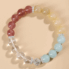 Crystal multi-treasure aquamarine strawberry crystal yellow hair crystal bracelet original fashion bracelet jewelry