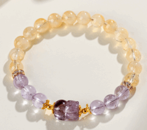 Huang Asai Amethyst Pixiu Bracelet New Chinese Fashion Original Bracelet Jewelry Customized