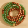 Old mountain sandalwood green jade multi-circle bracelet new Chinese ethnic style temple hot selling new hot style bracelet