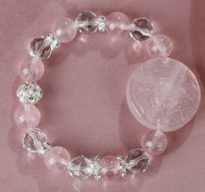 Ice pink crystal Zakiram round Tibetan bracelet original fashion cultural and creative bracelet