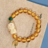 Gold foil glass sugar heart agate original tara bracelet tiktok hot sale