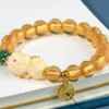 Gold foil glass sugar heart agate original tara bracelet tiktok hot sale
