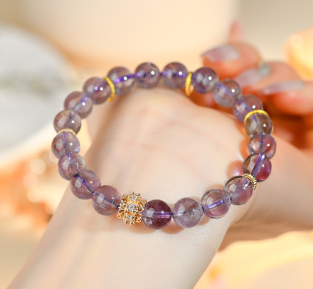 Natural romantic amethyst single loop bracelet hot sale fashion new original bracelet jewelry