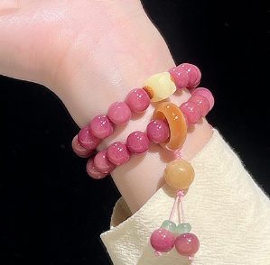 Plum sauce bodhi bracelet double circle handheld bracelet Buddhist beads wholesale