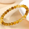 Colored gold tiger eye faceted citrine bracelet fashionable new hot style bracelet