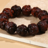 Blood sandalwood carved twelve zodiac bracelets play with wooden Buddhist beads Chinese style hand string handheld jewelry