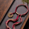 New Chinese style mountain ghost coin braided bracelet jewelry national trend ethnic style hand-rubbed cotton rope Tibetan bracelet jewelry