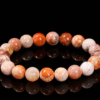 Coral Jade Bracelet Multi-Treasure Colored Chrysanthemum Stone Men's and Women's Single Circle Round Beads Bracelet
