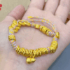 Ancient gold sand five emperors' money gourd wrapped hammer pattern bracelet waist wrapped red rope bracelet