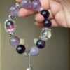 Five Elements Fire Supplement | Pure natural amethyst bracelet lavender 520 to attract wealth and ensure safety and fortune