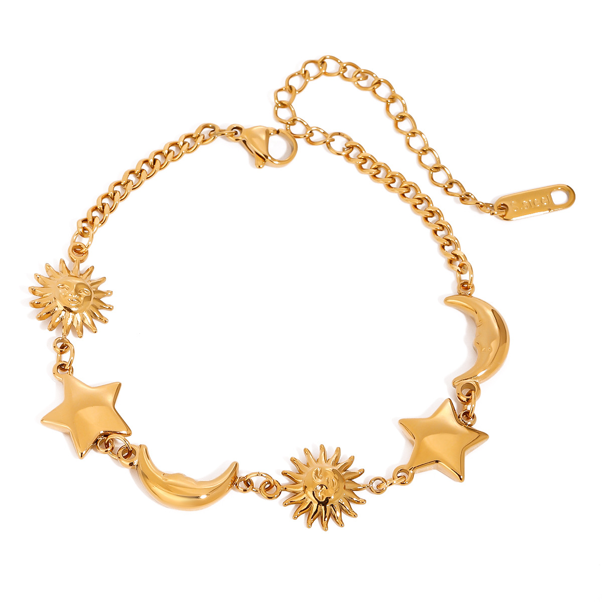 Stars and Moon Beach Summer and Autumn Vacation Style DIY Cross-border Non-fading Bracelet