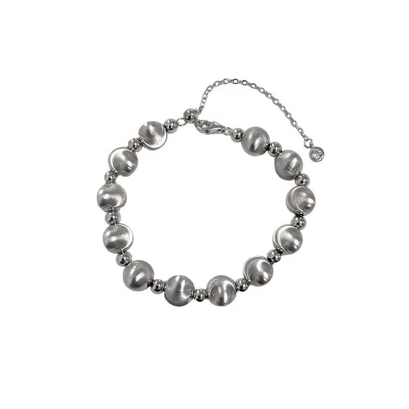 Four-leaf clover sterling silver bracelet female summer rose gold white mother-of-pearl ins bracelet light luxury niche forest jewelry