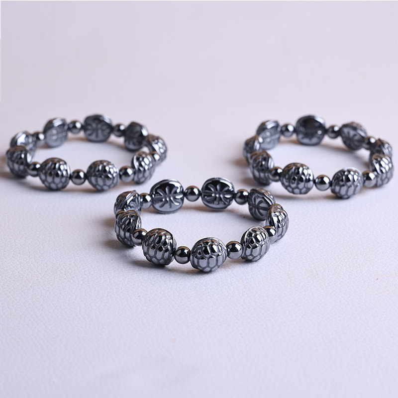 Polycrystalline silicon terahertz rich bracelet terahertz stone instantly melts ice and heats dual-effect high-purity titanium Hertz