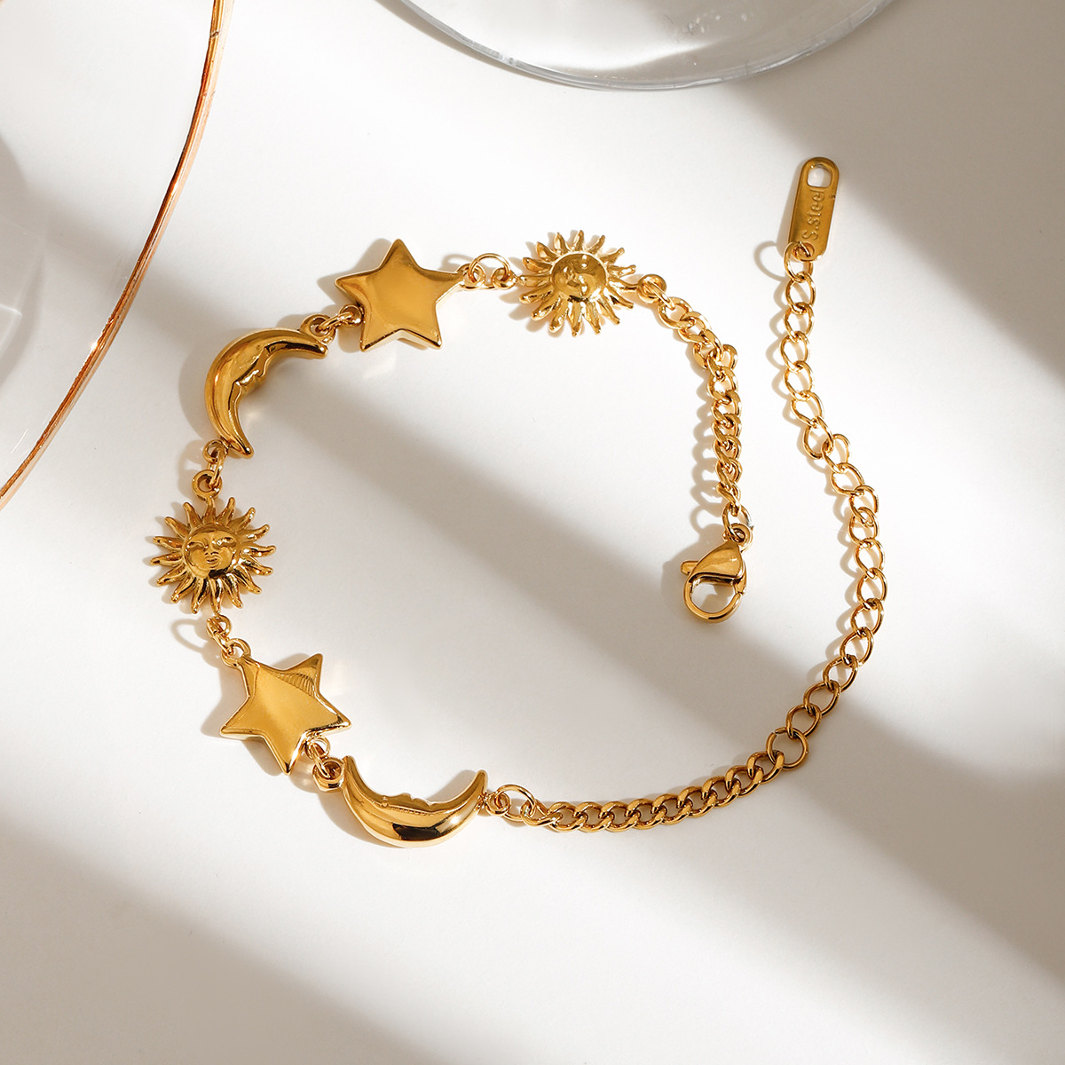 Stars and Moon Beach Summer and Autumn Vacation Style DIY Cross-border Non-fading Bracelet