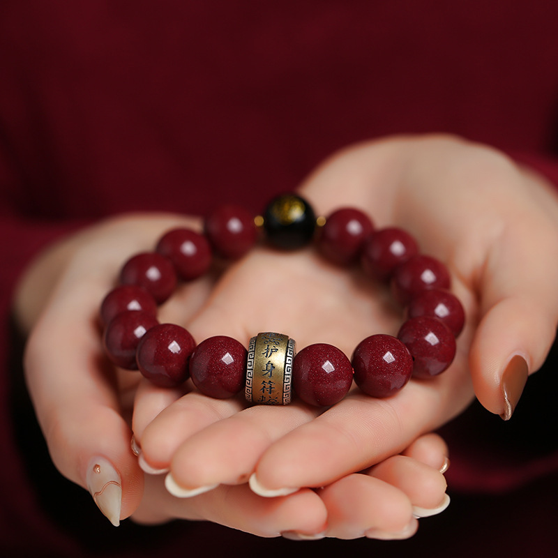 Purple gold sand mine flash wholesale eight guardian gods natal Buddha beads fortune bracelet snake year0