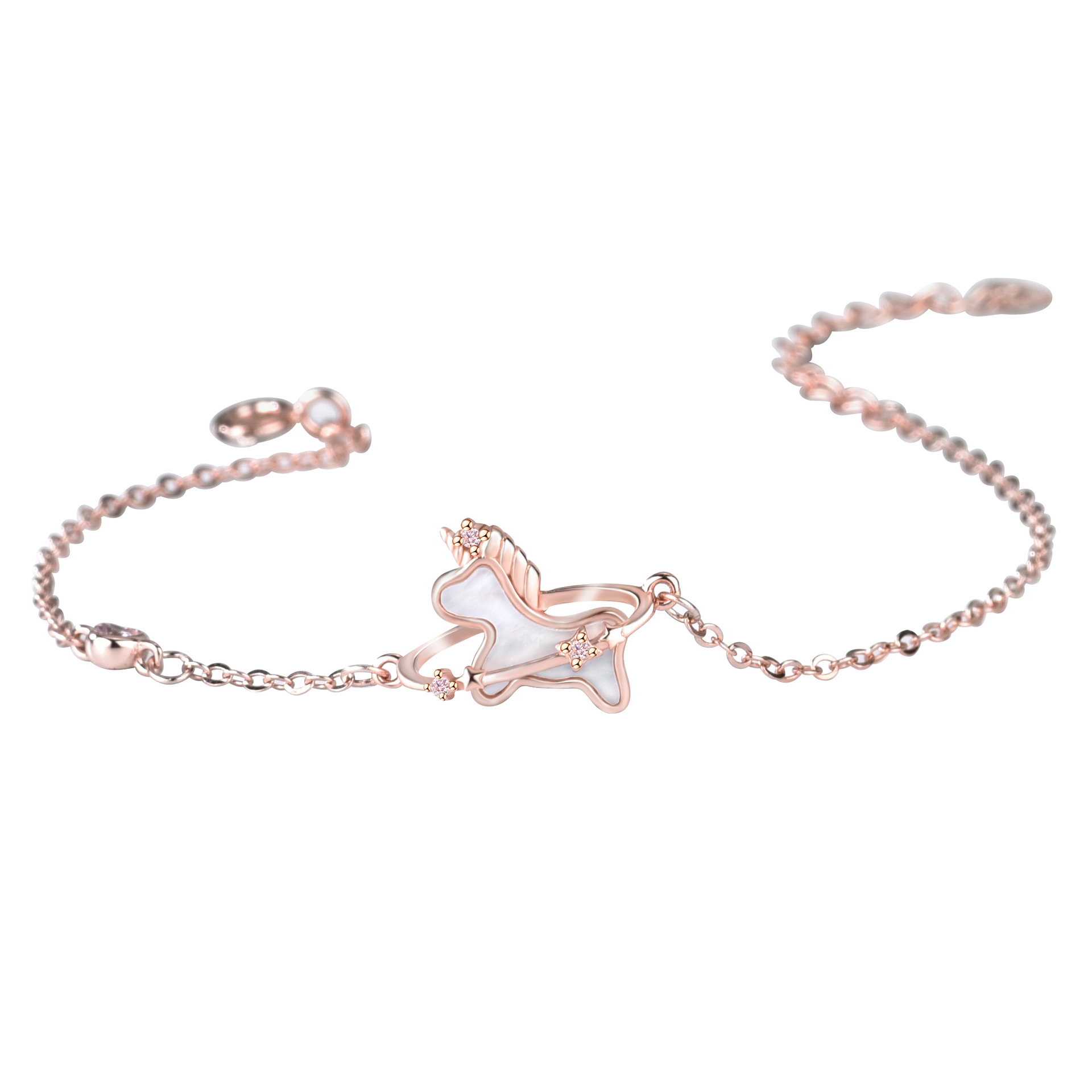 Fantasy unicorn bracelet ins niche creative design