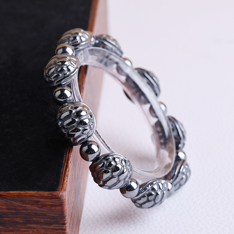 Polycrystalline silicon terahertz rich bracelet terahertz stone instantly melts ice and heats dual-effect high-purity titanium Hertz