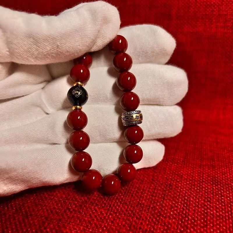 Purple gold sand mine flash wholesale eight guardian gods natal Buddha beads fortune bracelet snake year0