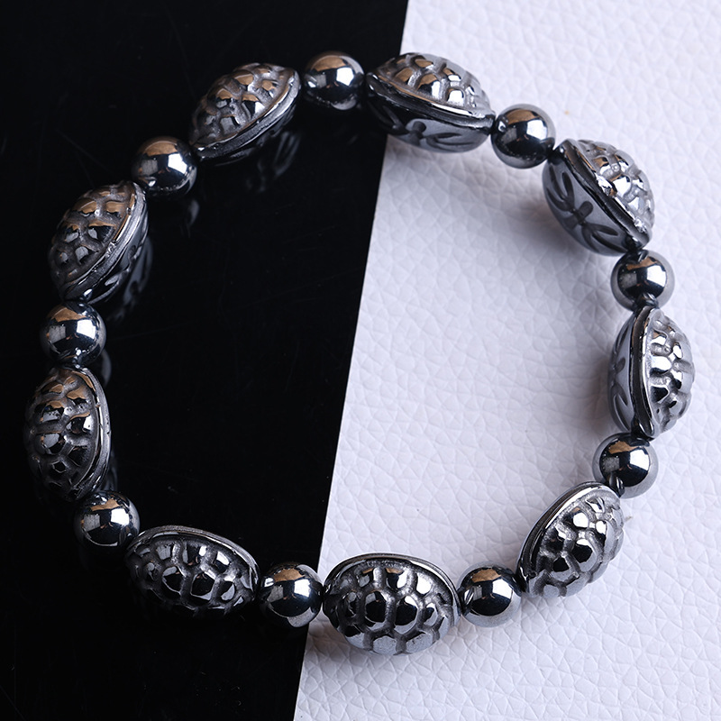 Polycrystalline silicon terahertz rich bracelet terahertz stone instantly melts ice and heats dual-effect high-purity titanium Hertz