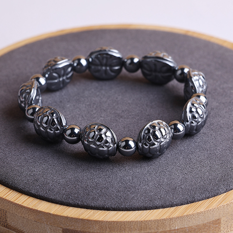 Polycrystalline silicon terahertz rich bracelet terahertz stone instantly melts ice and heats dual-effect high-purity titanium Hertz