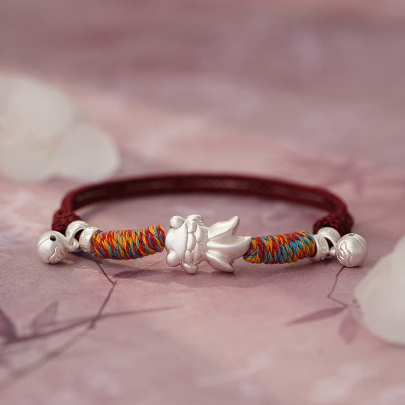 Cute goldfish bracelet for women Chinese style simple unique exquisite hand jewelry