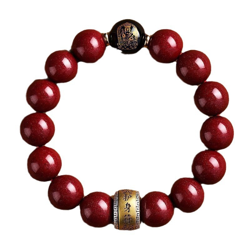 Purple gold sand mine flash wholesale eight guardian gods natal Buddha beads fortune bracelet snake year0