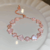 Romantic rose gold zircon bracelet ins style sunflower love bracelet sweet accessories new product