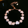 Romantic rose gold zircon bracelet ins style sunflower love bracelet sweet accessories new product