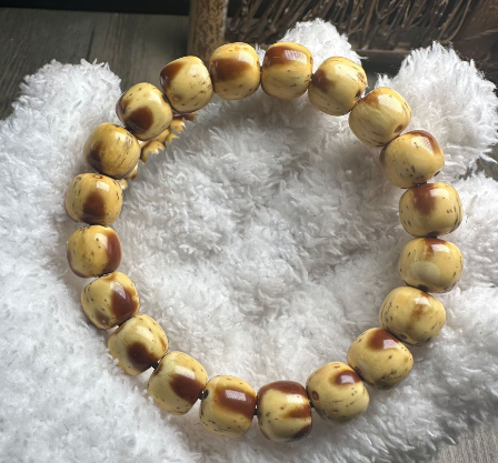 Flame pattern panda purple golden rat bodhi bracelet light beads barrel beads men solid seeds around the finger soft play Buddhist beads bodhi seeds