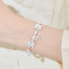 Butterfly half bracelet half chain bracelet women's enamel color 2024 new bracelet bracelet exquisite high-end